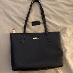 Coach Black Fiona Zip Tote Bag